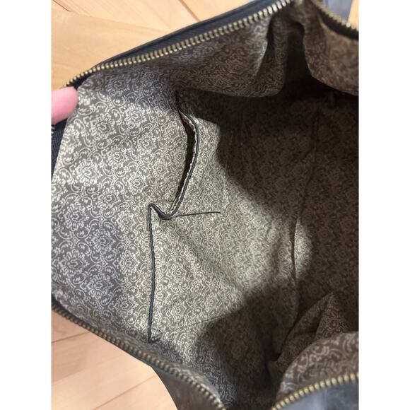 Joy Susan | Black Distressed Vegan Leather Large Crossbody Bag - Picture 7 of 11